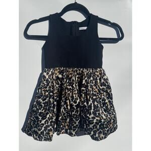 Alice Olivia Dress Girls Small Leopard Print Silk Tulle Party Sleeveless USA